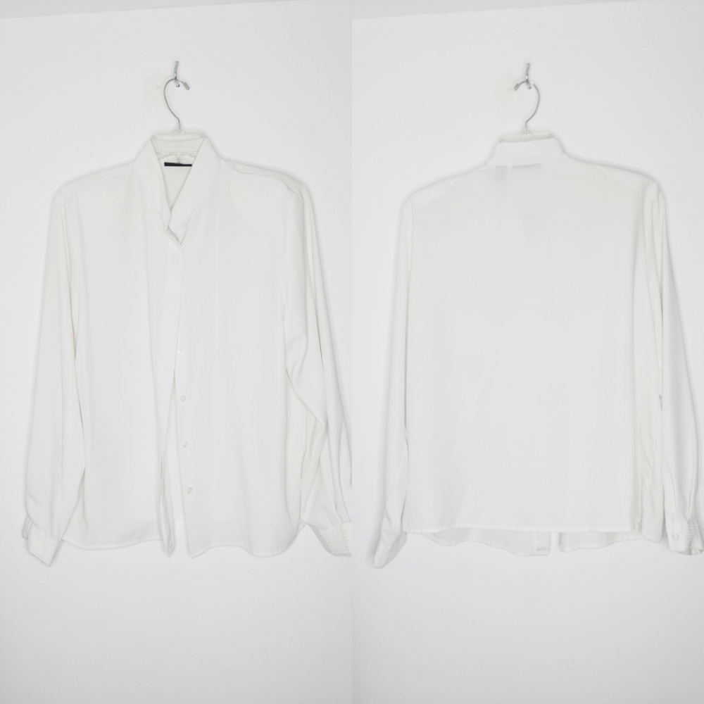 KAREN SCOTT White Blouse Size XL